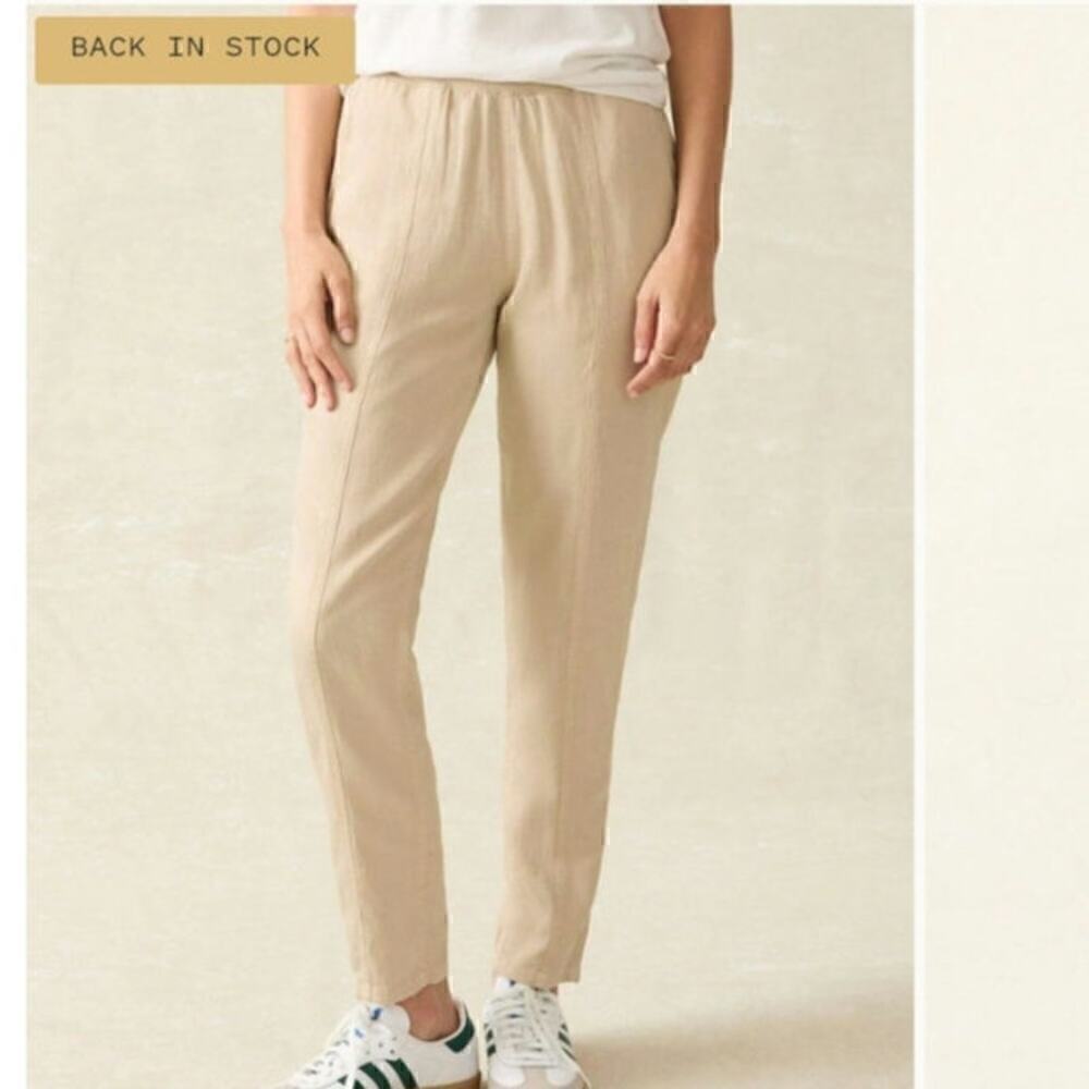 FAHERTY Arlie Pants in Safari, sz Small